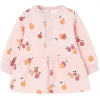 Boboli Fleece Flame Long Sleeve Dress Rose 3 Months Fille