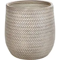 Beliani Cache-Pot D 39 Cm Taupe Livadia