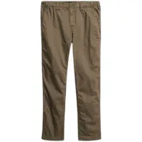 Superdry pour homme. M7011414A Pantalon utilitaire chino marron foncé (33/32), Casuel, Coton