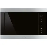 Smeg FMI325X micro-onde Noir, Acier inoxydable Micro-ondes grill Intégré 25 L 900 W