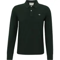 Gant Reg Shield Rugger Long Sleeve Polo Vert L Homme