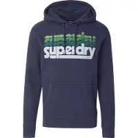 Superdry Stacked Hoodie Bleu S Homme