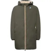 K-way - Veste longue isolée et imperméable - Le Vrai 4.0 Eiffel East Orsetto Green Blackish en Nylon - Taille M - Vert