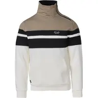 KOROSHI Pull-over greige / noir / blanc cassé