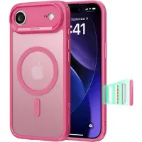 ESR - Classic Hybrid HaloLock - iPhone 17 Air - Frosted Pink (Apple iPhone 17), Coque pour téléphone portable, Pink