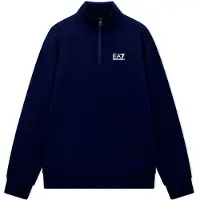 EA7 pour homme. 8NPM35_PJVTZ Sweatshirt en mélange marine Core Identity (XS), Casuel, Coton