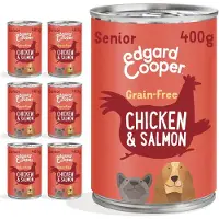 Edgard & Cooper Senior - Poulet et saumon - 6 x 400 g