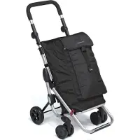 Foppapedretti Go Up Aluminium, Noir Valise à roulettes