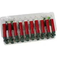 PBS Austria Bougies de Noël LED 10 pièces rouge (1 pcs)