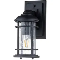 Casa Padrino Applique murale extérieure de luxe Noir H. 29,2 cm - Éclairage extérieur de luxe