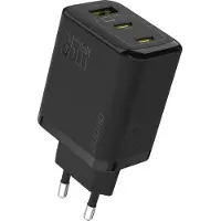 Dudao A29EU Adapter 65Watt 2xUSB-C 1xUSB-A Sort