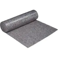 Relaxdays 5 rouleaux de bâche de protection, 1 m x 50 m = 50 m², antidérapante, hydrofuge, 200 g/m², travaux de peinture, déménagement, gris