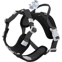 Hurtta Weekend Warrior harnais II ECO raven (noir), taille : 75-100 cm