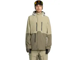 Volcom - Veste de snow imperméable et respirante - Rnge Stretch 30K Jacket Moss Green pour Homme - Taille L - Vert