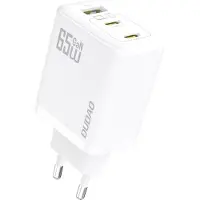 Dudao A29EU Adapter 65Watt 2xUSB-C 1xUSB-A Hvid