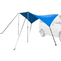 Wellactive Auvent imperméable pour camping-car, SUV et caravane - Protection UV - Toit ouvrant - Tente de voiture avec ventouses