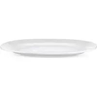 Alessi Ajm28/22 Platebowlcup Plat De Service Ovale En Porcelaine Blanche