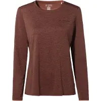 Vaude Essential Long Sleeve T-shirt Marron 48 Femme