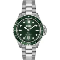 BOSS TROPER SPORT Montre à cadran vert et bracelet en acier