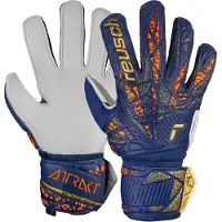 Reusch Attrakt Solid Goalkeeper Gloves Bleu 9.5