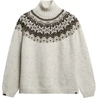Superdry Pull-over vert / olive / noir / blanc naturel