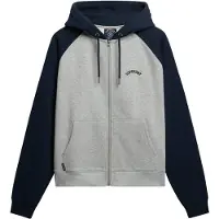 Superdry Veste de survêtement marine / gris chiné