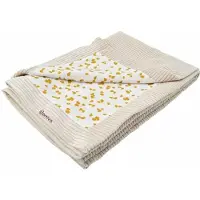 DOMIVA Ensemble de Plaids Beige Domiva - 2 Pièces