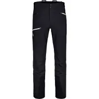 Ortovox - Pantalon de ski de rando coupe-vent et déperlant - Pizol Pants M Black Raven pour Homme en Softshell - Taille M - Noir