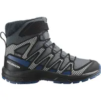 Salomon - Chaussures de randonnée hivernales polyvalentes - Xa Pro V8 Winter WP J Turbulence/Black - Taille Enfant 33 - Violet