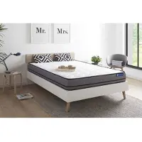 Hobby Hall Matelas ACTILATEX 200x200cm 2 faces a MÉMOIRE DE FORME+LATEX 3zones de confort