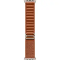 Apple Bracelet Alpine Loop pour Watch | 44/45/46/49 mm - Taille M - Terracotta / Natural Titanium