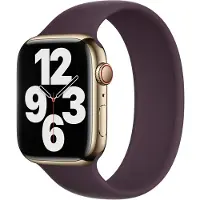 Apple Bracelet Boucle unique en Silicone pour Watch | 38/40/41/42 mm - Taille 9 - Dark Cherry