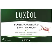 Cheveux Complément alimentaire pour les Luxéol, 90 gélules