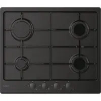 Candy Idea CHW6BRBB Plaque de cuisson à gaz encastrable 4 feux Noir