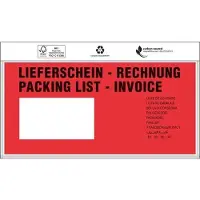 Transpak Trans-pak Pochettes porte-documents oblongues 240 x 118 mm DIN long (1000 pcs)