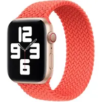 Apple Bracelet Solo tressé pour Watch | 44/45/46/49 mm - Taille 12 - Electric Orange