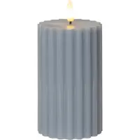 Star Trading LED Pillar Bougie Flamme Stripe (1x)