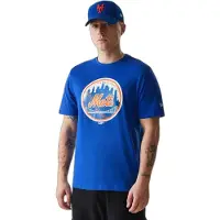 New Era T-shirt à Manches Courtes Mlb Regular New York Mets