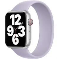 Apple Bracelet Boucle unique en Silicone pour Watch | 38/40/41/42 mm - Taille 5 - Purple Fog