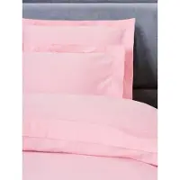 L'essentiel Maison , Elegant - Pink, Rosa, Ensemble housse de couette en satin King (FR), 100 % satin de coton, 240 x 220 cm