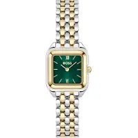BOSS MAE PETITE Montre avec cadran vert et bracelet bicolore