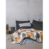 L'essentiel Maison , Giorno - Grey, Grau, Ranforce King-Size-Bettbezug-Set (FR), 100 % BAUMWOLLE RANFORCE, 240 x 220 cm