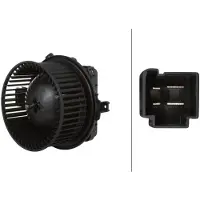 Hella Ventilateur d'habitacle 13,5 V 237 W 4 pôles pour AUDI A4, entre autres