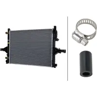 Hella Radiateur refroidissement moteur Ailettes de refroidissement brasées 620 - 428 mm pour e.a. VOLVO S60
