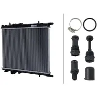 Hella Radiateur refroidissement moteur Ailettes de refroidissement brasées 380 - 538 mm pour e.a. PEUGEOT 307