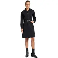 Lee Jeans 112370995 Long Sleeve Dress Noir S Femme