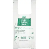 Papstar Sac de transport pour chemises, en film bio, transparent, Transparent