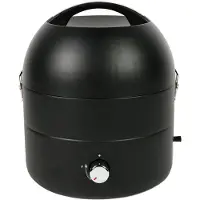TAINO Grill-to-Go Barbecue à gaz BBQ portable Barbecue Camping portable Barbecue sphérique à gaz de table Noir