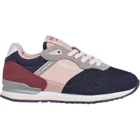 Pepe Jeans Baskets basses enfant LONDON BET G filles - Bleu - 32