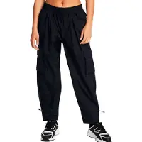 Under Armour Crinkle Woven Pants Noir 2XL Femme